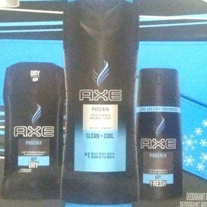 AXE 4-Pc Phoenix Gift Set for Men with BONUS Trial Deo Body Spray Body Wash -NEW